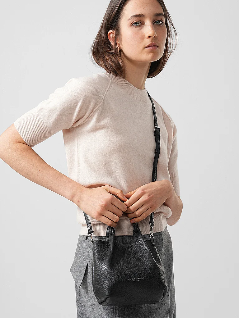 GIANNI CHIARINI Ledertasche - Hobo Bag DUA Small schwarz damen 2